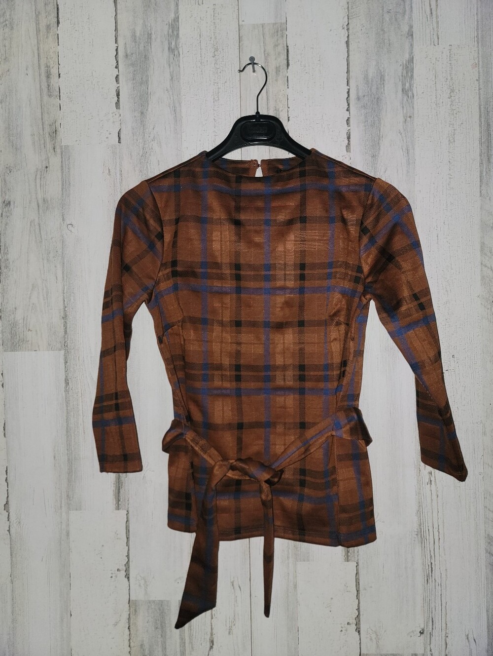 Ann Taylor Factory Petitie Plaid Top